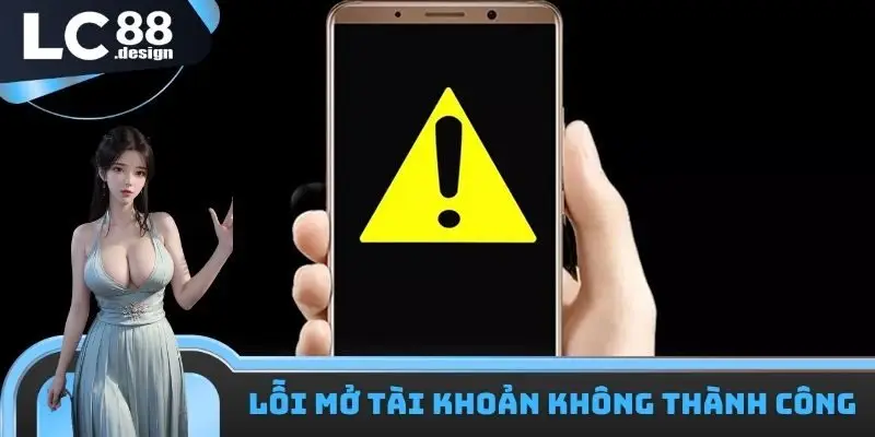Đăng ký LC88 - Bước đầu bước tới thiên đường giải trí 2025 3 Lỗi mở tài khoản không thành công
